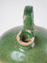 Antique French "Kanti" pitcher - green 11¾"