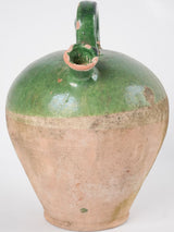 Antique French "Kanti" pitcher - green 11¾"