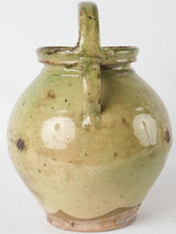 Pale green water pitcher w/ lid 11¾"