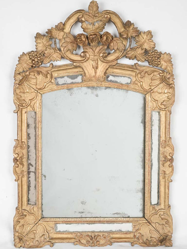 Ornate gilt Louis XIV parclose mirror