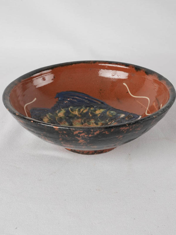 Rustic 1950s ceramic mixing bowl