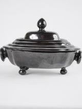 Antqiue French Dieulefit tureen - black