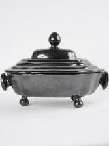 Antqiue French Dieulefit tureen - black