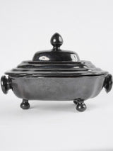 Antqiue French Dieulefit tureen - black