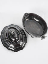 Antqiue French Dieulefit tureen - black