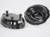 Antqiue French Dieulefit tureen - black
