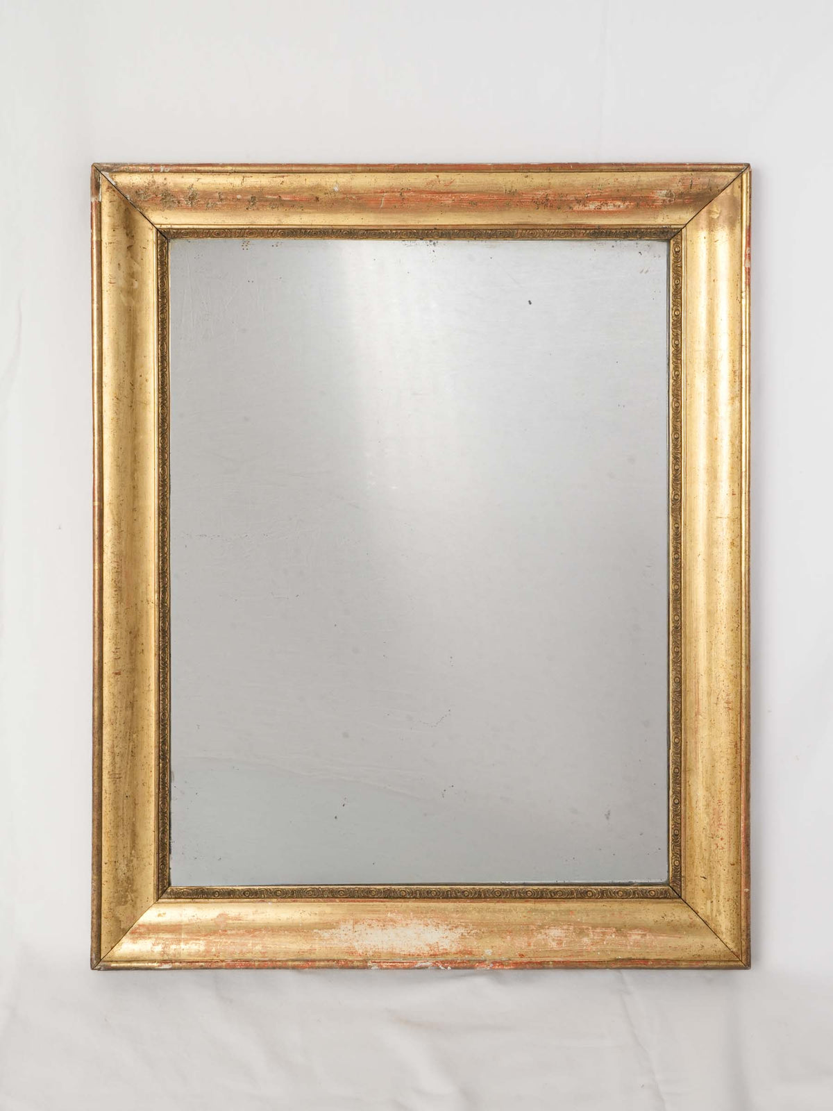 19th Century French Gilded Bistro Mirror 39¾" x 32¾"