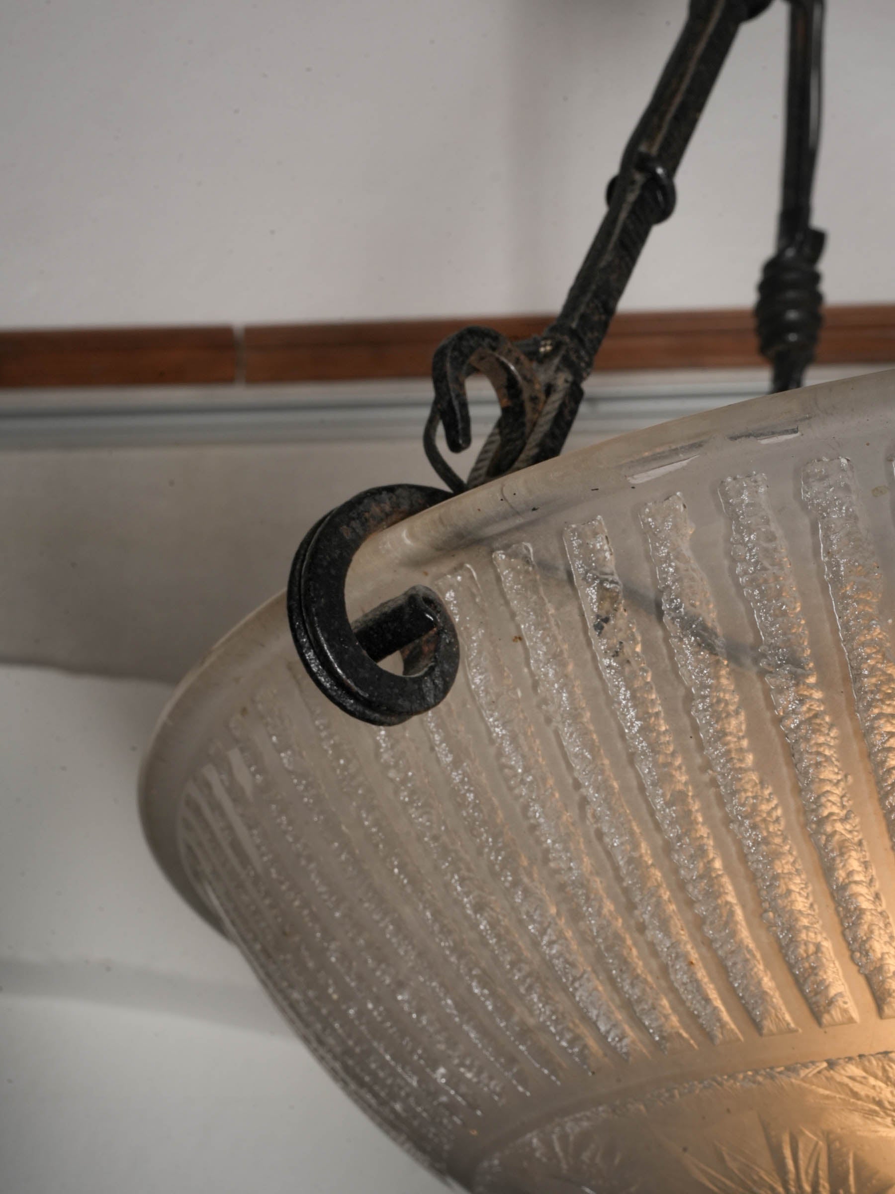 Art Deco Pendant Light by Daum, France