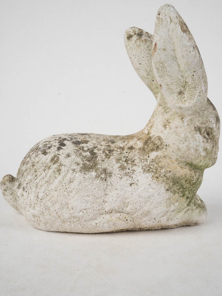 Whimsical vintage rabbit garden figure