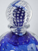 Exceptional 1998 royal blue glass decanter