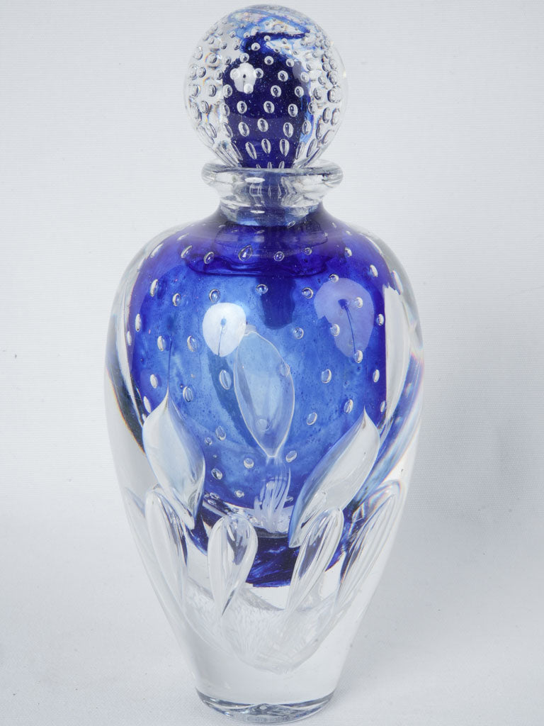 Collectible artisan crafted glass bottle
