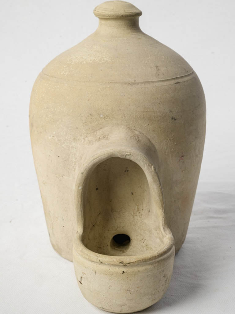 Vintage Mediterranean pottery bird vessel