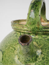 Nineteenth-century speckled green decorative cruche