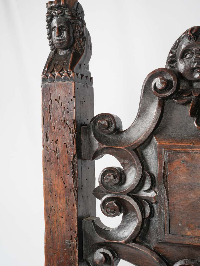 Ornately carved Italian palace chairs