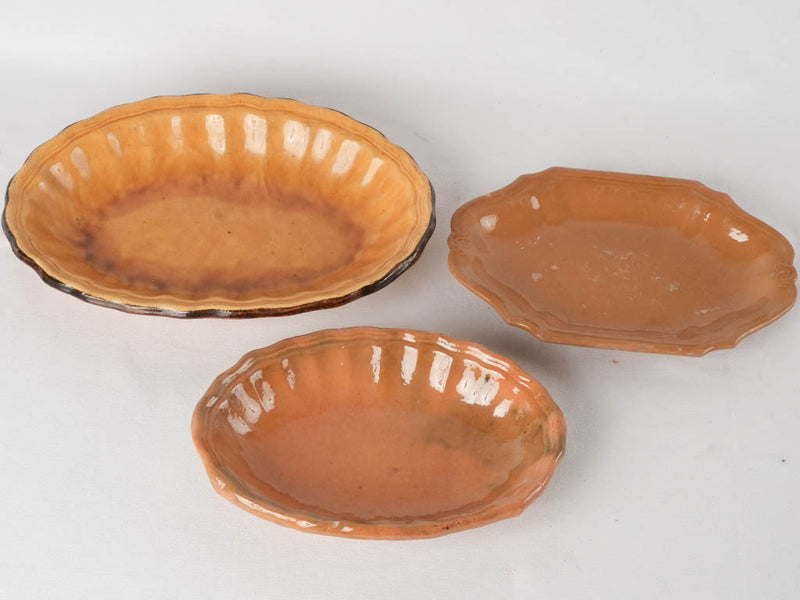 RESERVED CS Collection of 5 antique French oval platters 19¾"