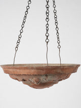 Rustic French terracotta suspended pot