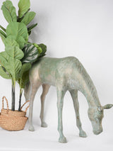 Vintage horse statue w/ verdigris patina 22¾"