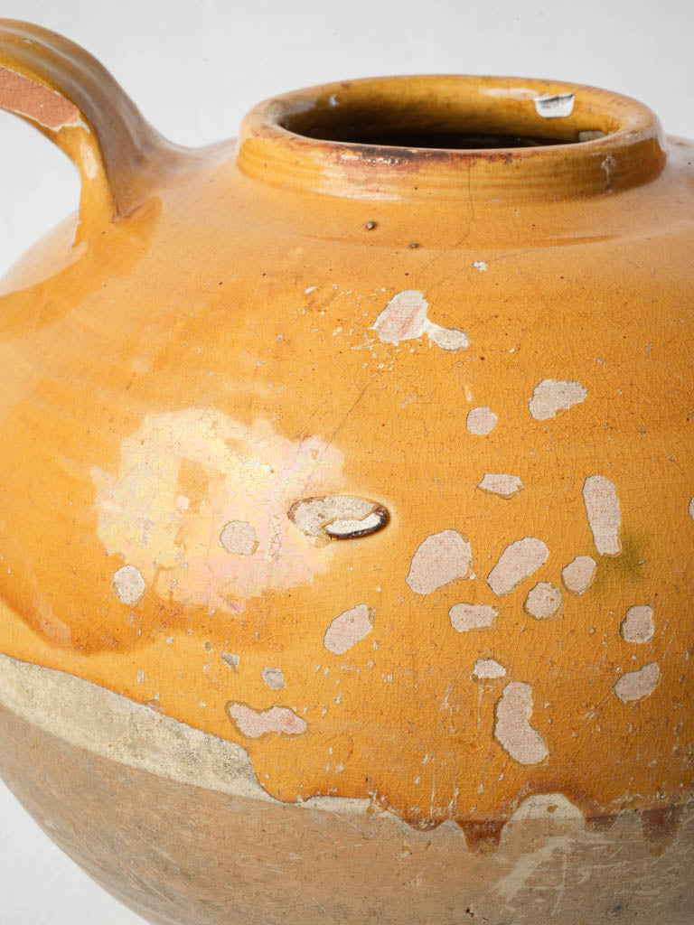 Rustic two-handled ceramic jug  