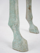 Vintage horse statue w/ verdigris patina 22¾"