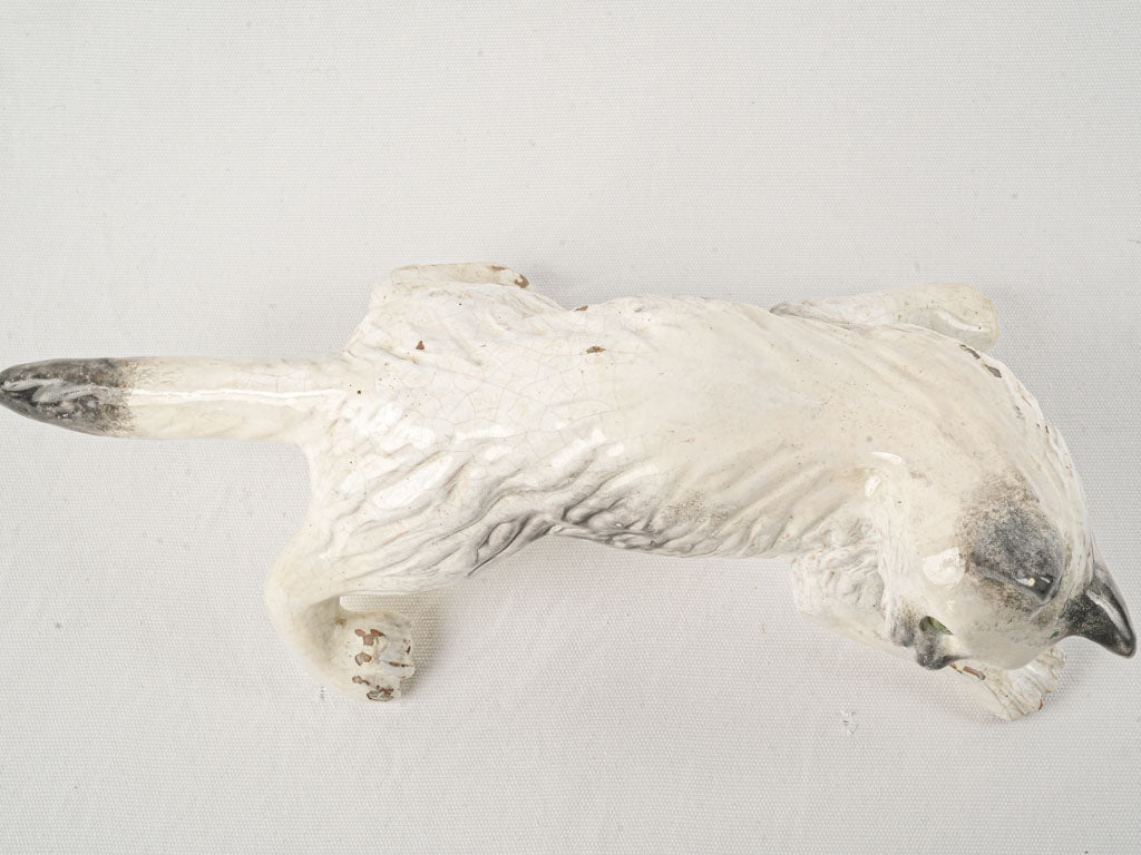 Historical ceramic rooftop cat  