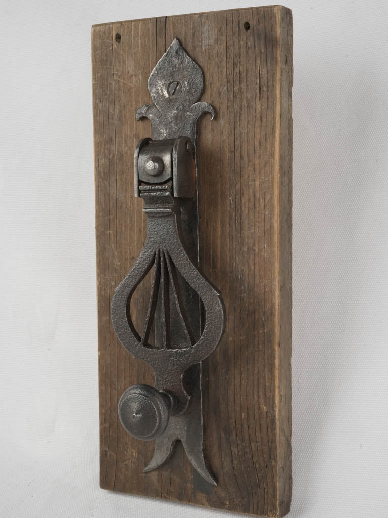 Historical ornate design iron knocker