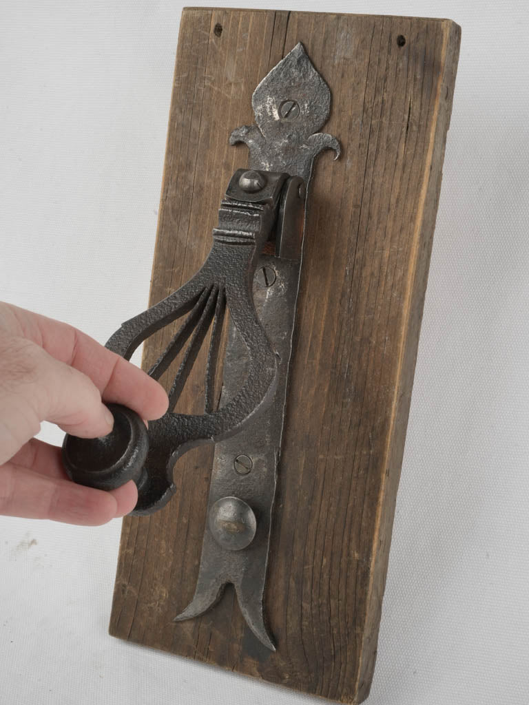 Antique French iron door knocker