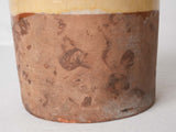 Collection of 4 preserving pots w/ yellow glaze 7½"