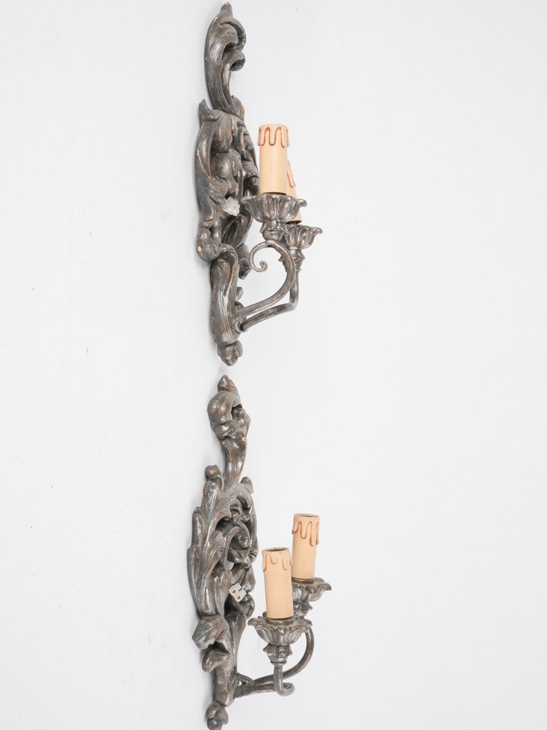 Classic two-light Italian wall fixtures