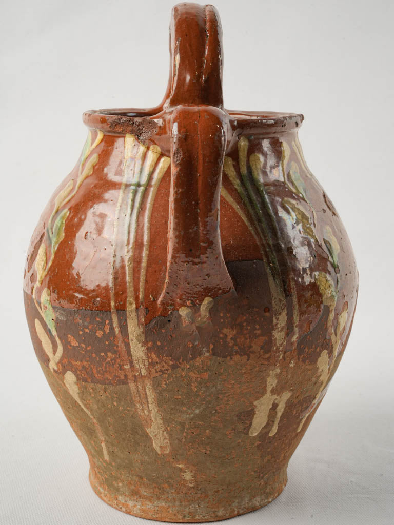 Historic rustic terracotta cruche  