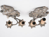 Decorative acanthus motif light sconces