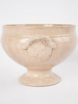 Collectible stone-colored HB earthenware piece