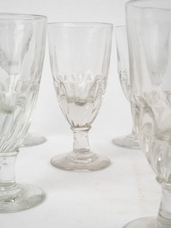 Six classic antique French wine glasses – Chez Pluie