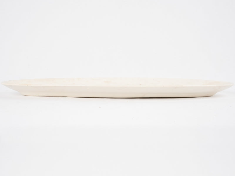 Long earthenware fish platter 25¼"