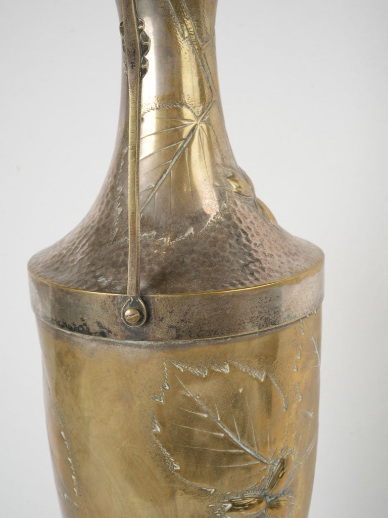 Sturdy antique amphora-shaped vase 