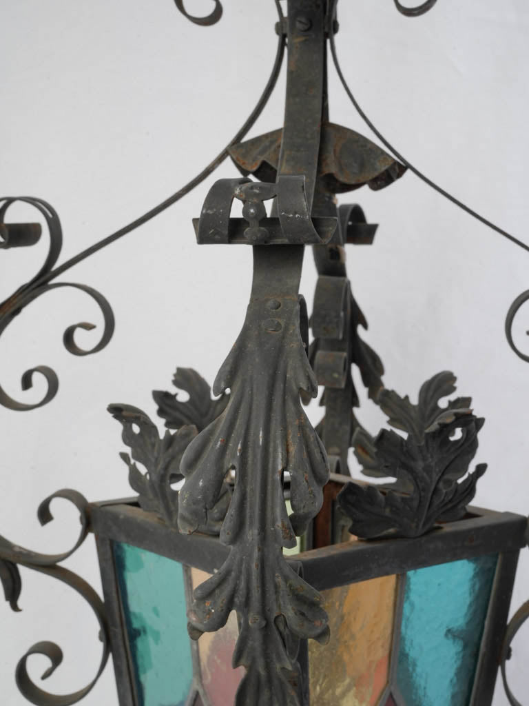 Timeworn decorative iron lantern