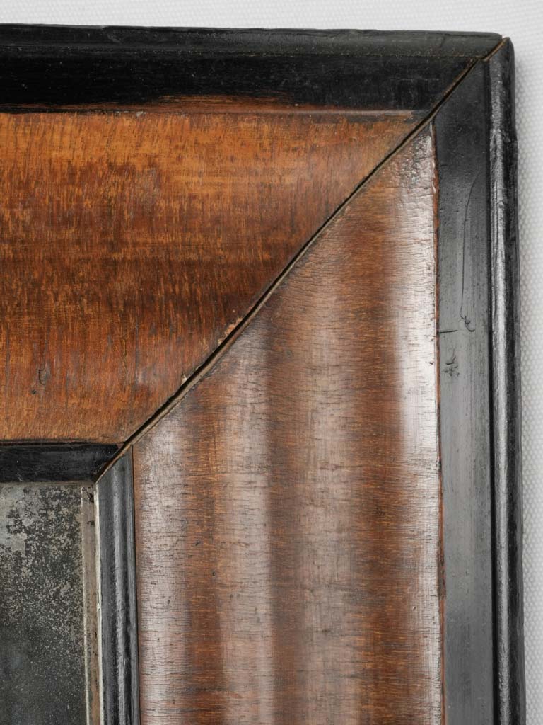 Antique ebonized Dutch wall mirror