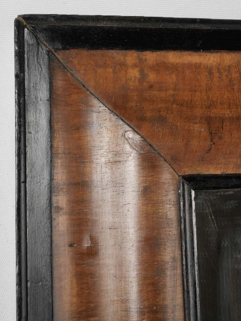 Aged 17th-century cushion-form mirror