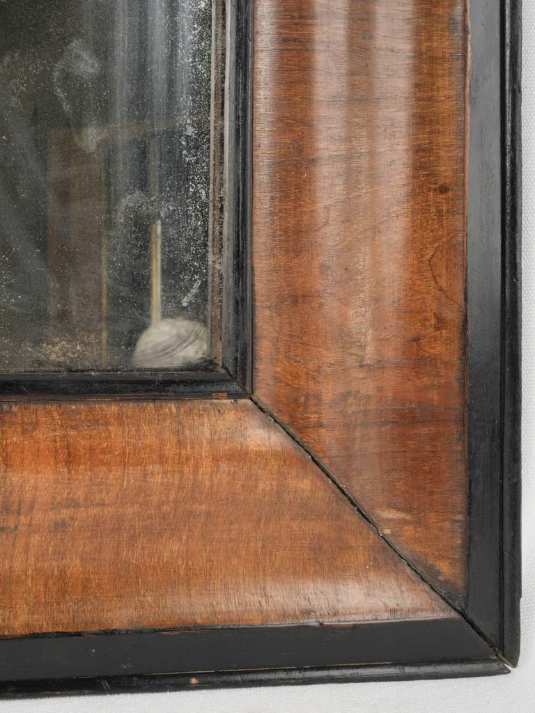 Warm walnut Dutch wall mirror