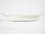 Antique French earthenware platter - white 17"