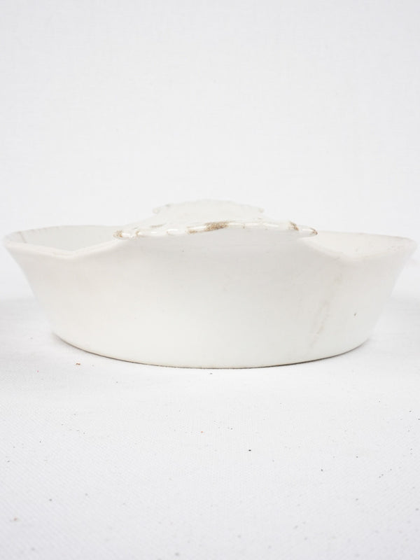 Vintage white French serving platter