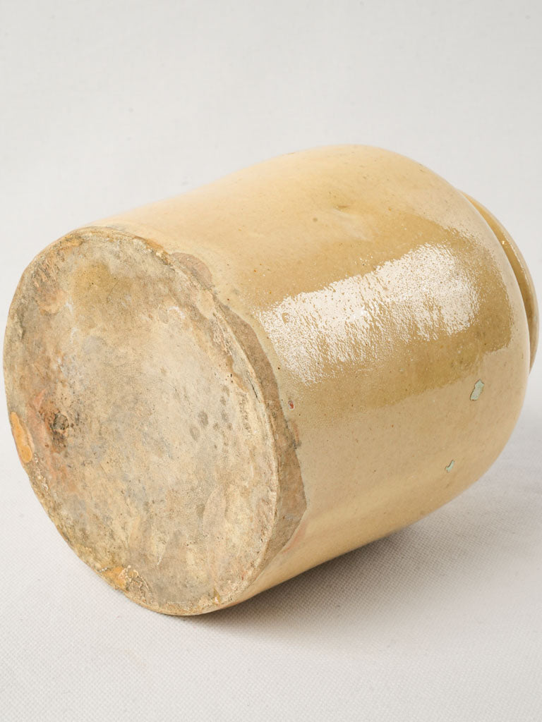Rustic French terracotta storage pot  