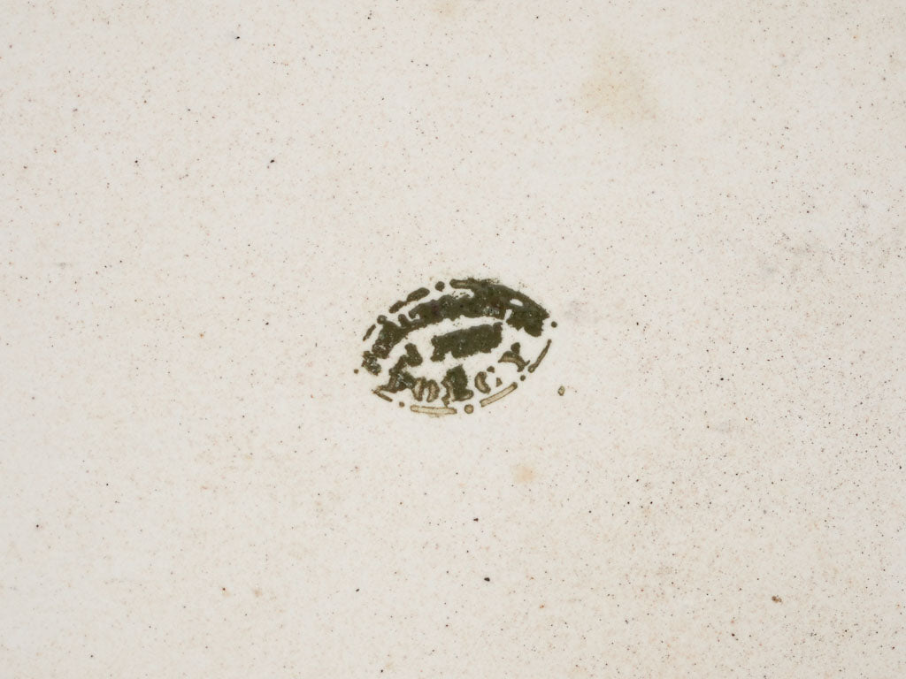 Traditional French earthenware wall platter