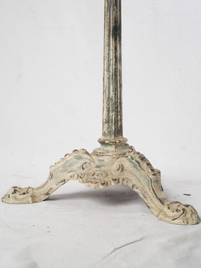 Circa 1900 French Bistro Table w/ Marble Top - 28¼" x 18"