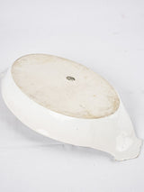 Antique French earthenware platter - white 17"