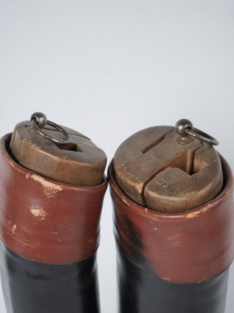 Refined, vintage, French, equestrian, leather riding boots