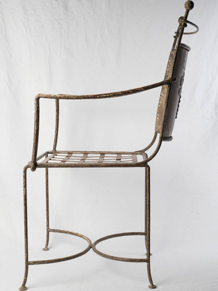 Timeworn garden decor in iron