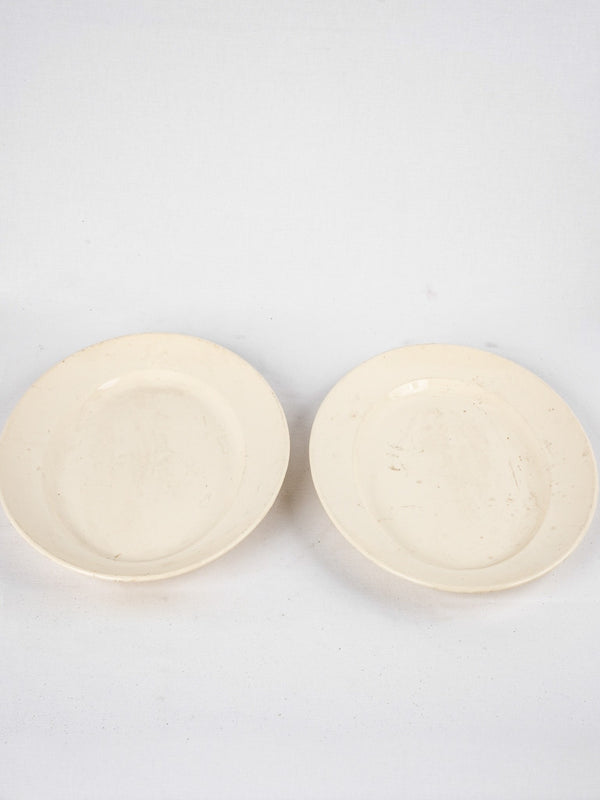 Vintage Digoin glazed ceramic platters
