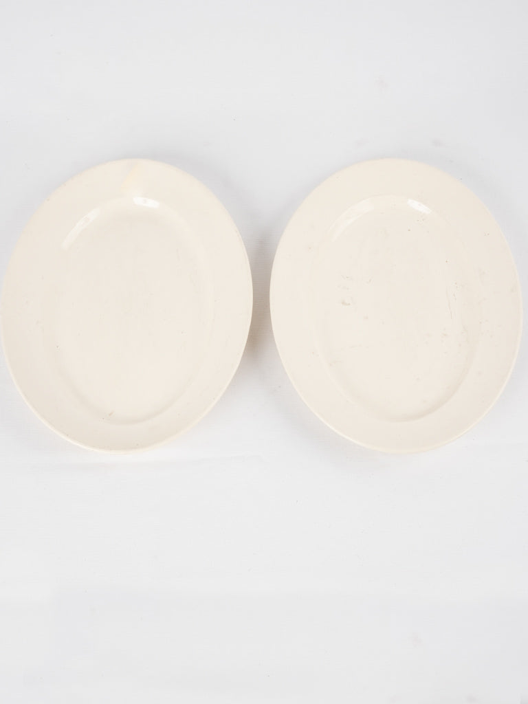 Early 20th-century creamware serving dishes
