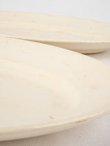 Rustic cream Digoin ceramic dishes