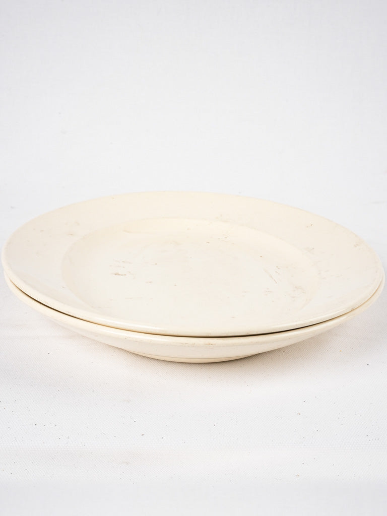 Elegant glazed antique French platters